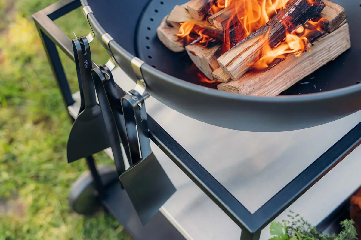 BBQ-Tool-Set schwarz (3-teilig)