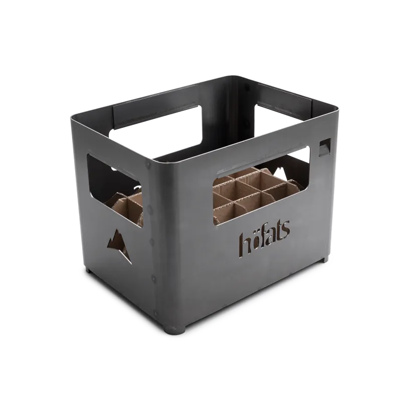 BEER BOX Feuerkorb schwarz