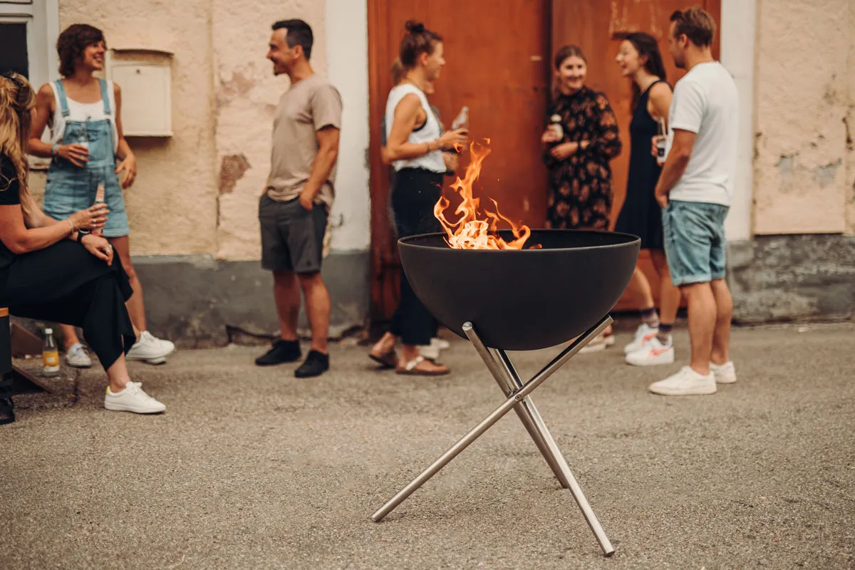 BOWL 70 Feuerschale mit Dreibein
