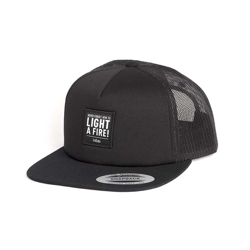 CAP schwarz „Never forget how to light a fire“