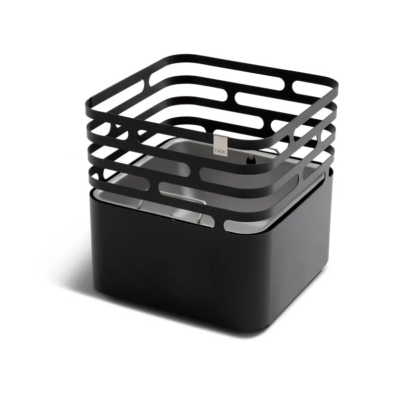 CUBE Feuerkorb schwarz