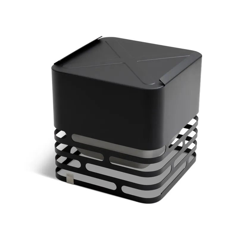 CUBE Feuerkorb schwarz