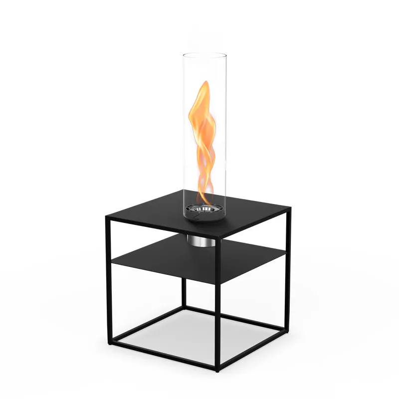 FIRE FRAME Lounge-Tisch mit SPIN air 1200 Einbau