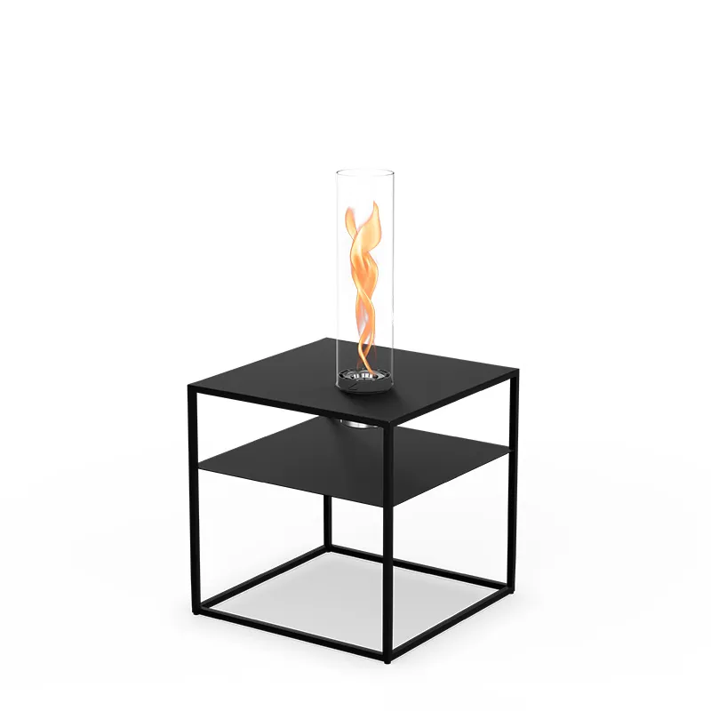 FIRE FRAME Lounge-Tisch mit SPIN air 900 Einbau