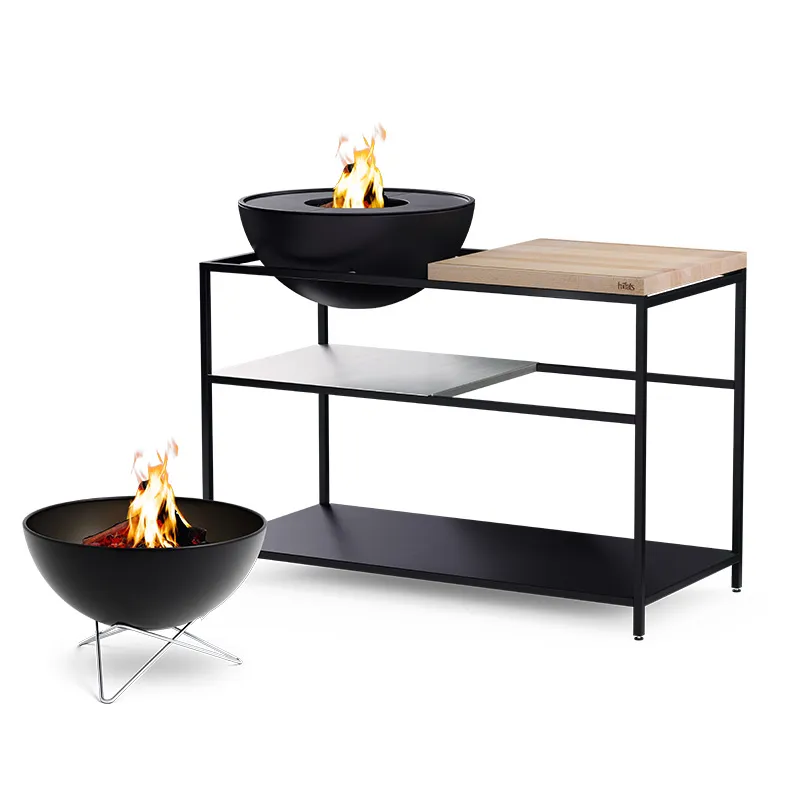FIRE KITCHEN mit BOWL 57 Plancha-Grillset tief