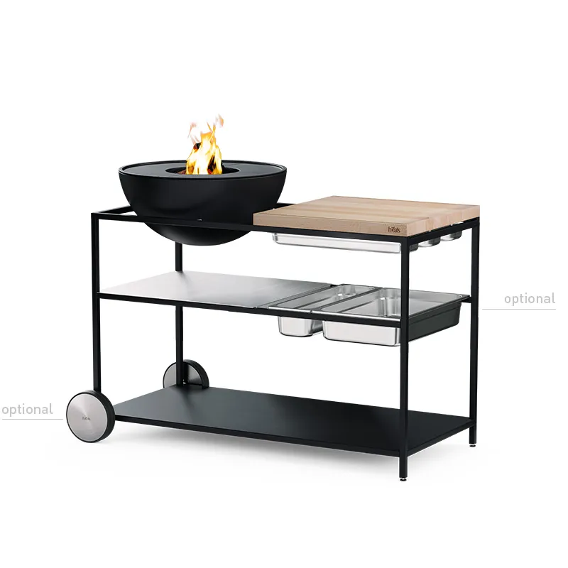 FIRE KITCHEN mit BOWL 57 Plancha-Grillset tief