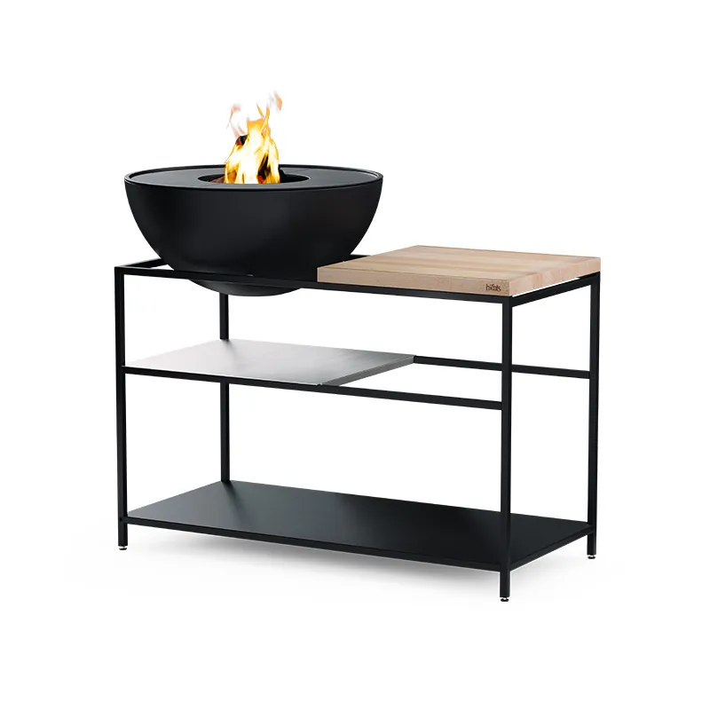 FIRE KITCHEN mit BOWL 70 Plancha-Grillset tief
