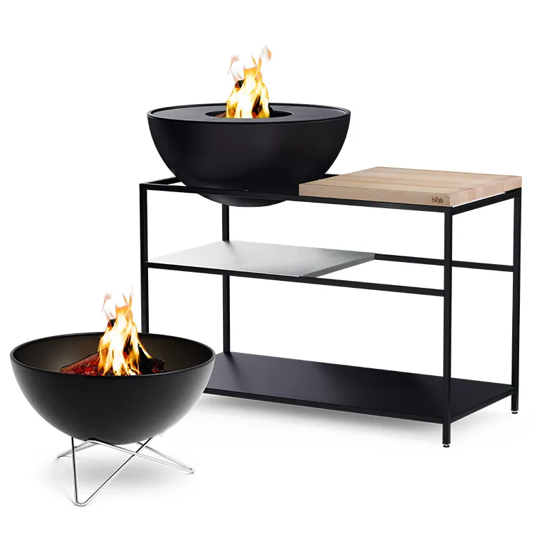 FIRE KITCHEN mit BOWL 70 Plancha-Grillset tief