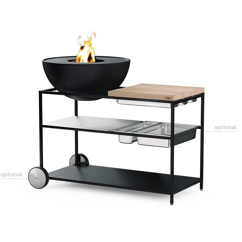 FIRE KITCHEN mit BOWL 70 Plancha-Grillset tief