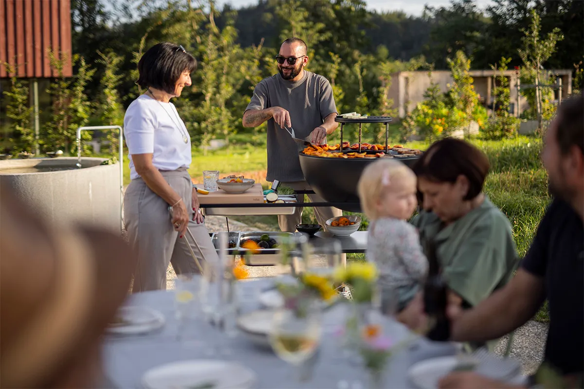 FIRE KITCHEN mit BOWL 70 Plancha-Grillset tief