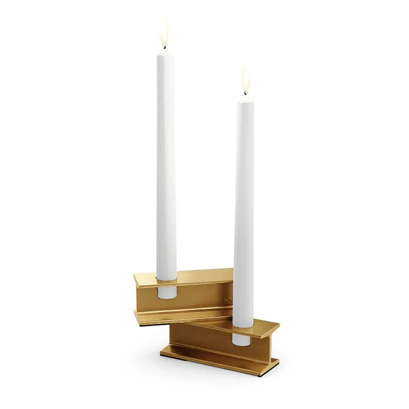 HENRY METAL I+I Kerzenhalter-Set gold