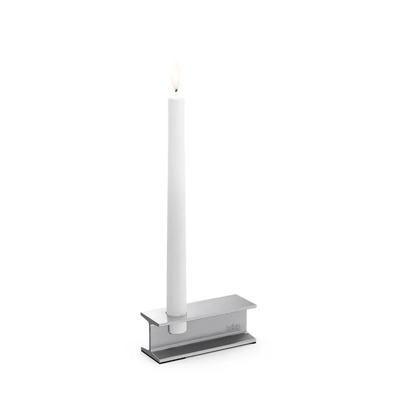 HENRY METAL I+II Kerzenhalter-Set silber