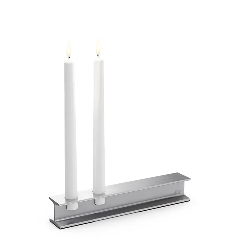 HENRY METAL II+II Kerzenhalter-Set silber