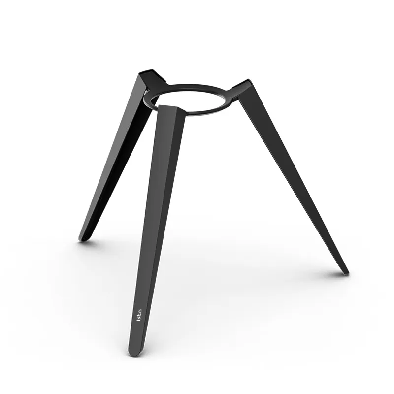 MOON 45 all black Feuerkorb mit hohem Fuß