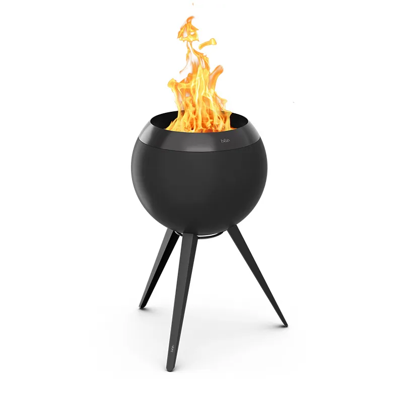 MOON 45 all black Plancha-Grillset hoch