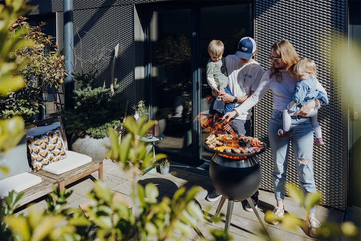 MOON 45 Plancha-Grillset hoch