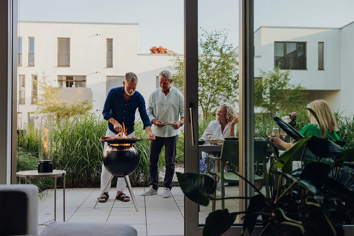 MOON 45 Plancha-Grillset hoch