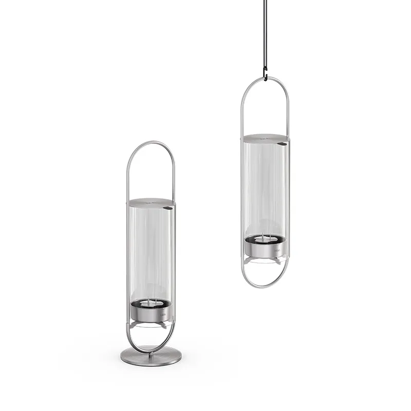 OVAL CANDLE 35 silber