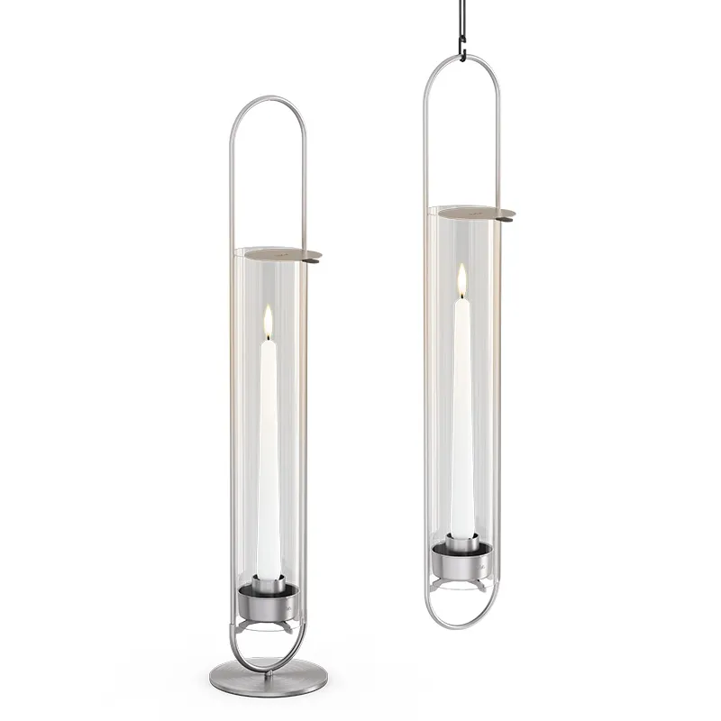OVAL CANDLE 55 silber