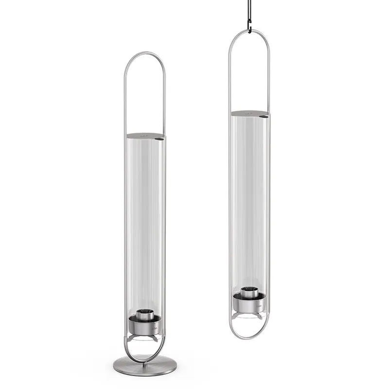 OVAL CANDLE 55 silber