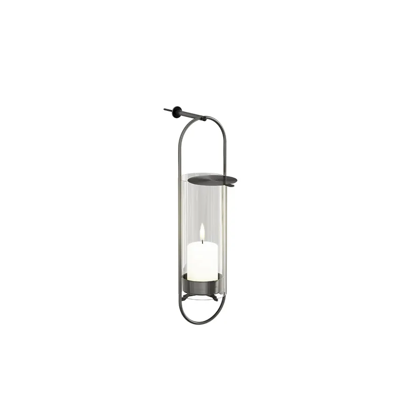 OVAL CANDLE Wandhalter schwarz