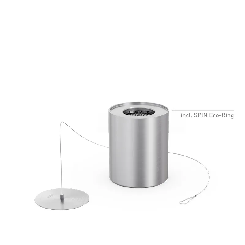 SPIN 900 Bio-Burner mit Eco-Ring und Löschdeckel