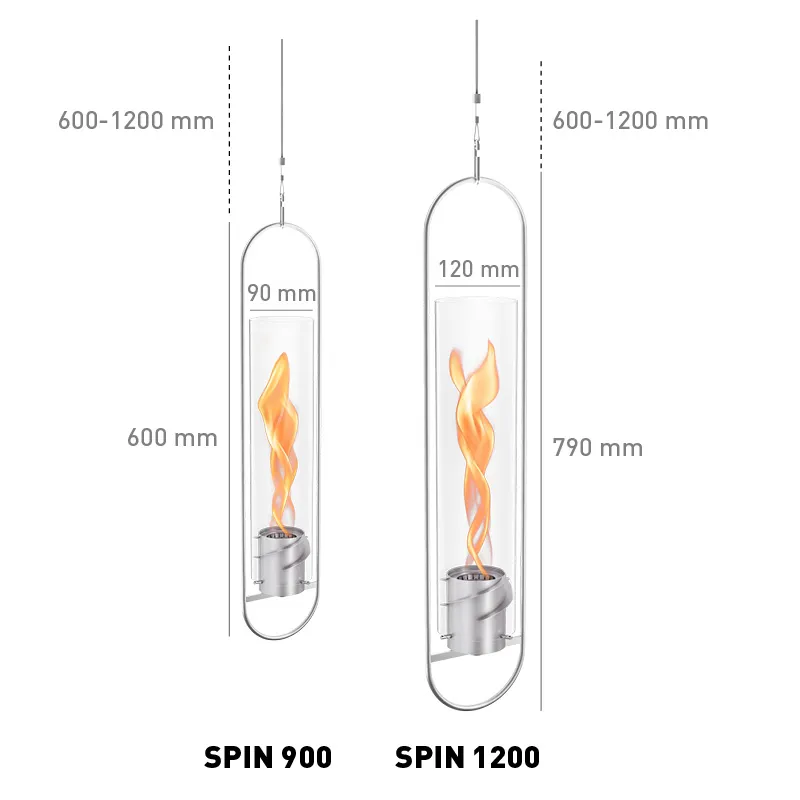 SPIN 900 Hängefeuer silber