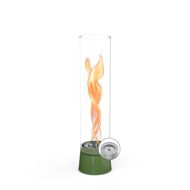 SPIN air 1200 Tischfeuer Emaille grün