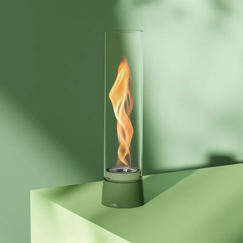SPIN air 1200 Tischfeuer Emaille grün
