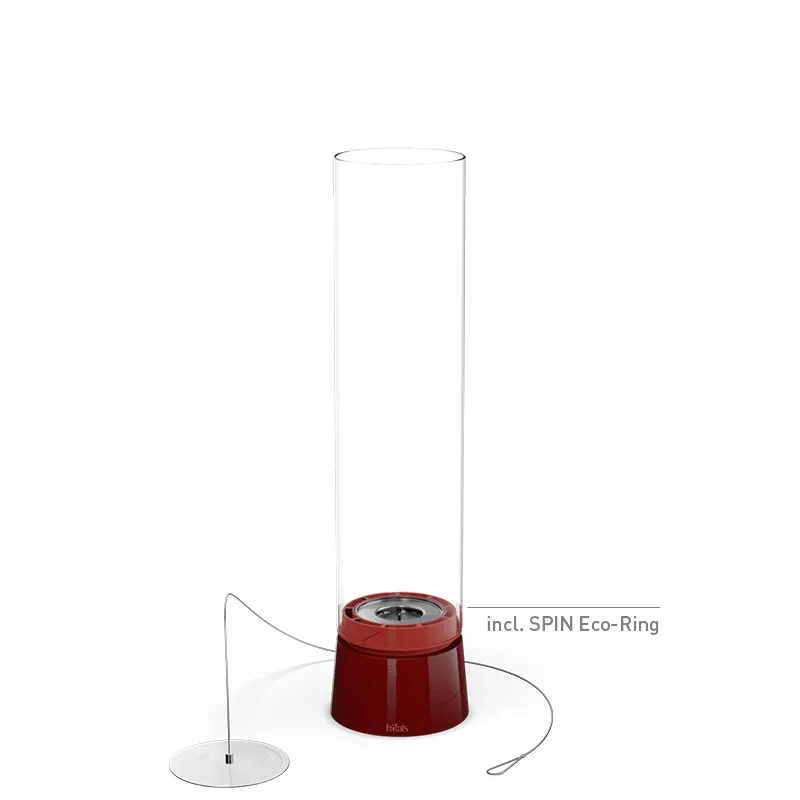 SPIN air 1200 Tischfeuer Emaille rot