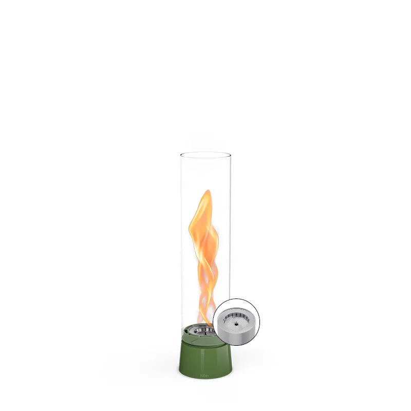 SPIN air 900 Tischfeuer Emaille grün