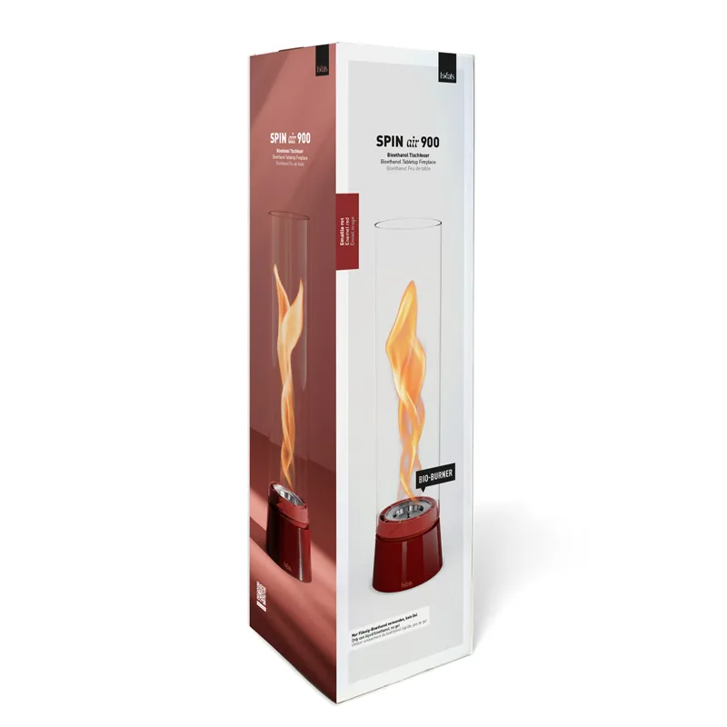 SPIN air 900 Tischfeuer Emaille rot