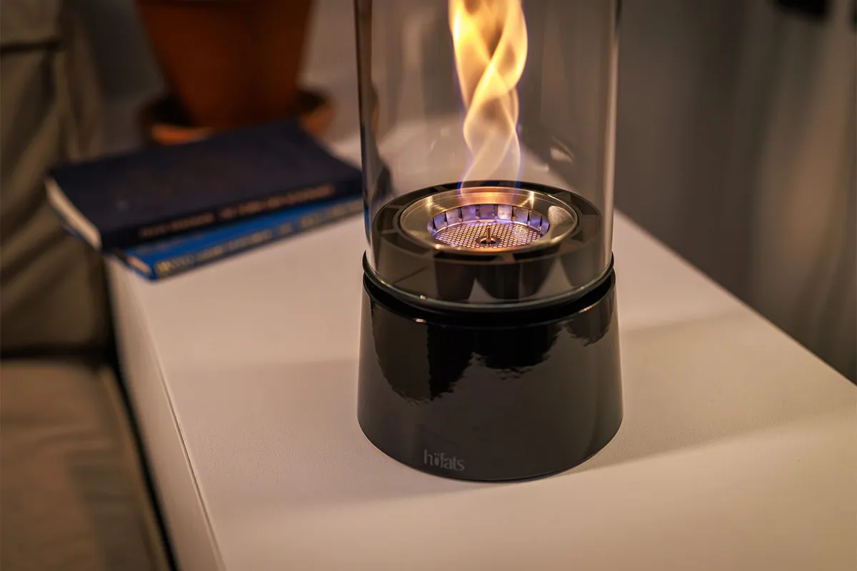 SPIN air 900 Tischfeuer Emaille schwarz