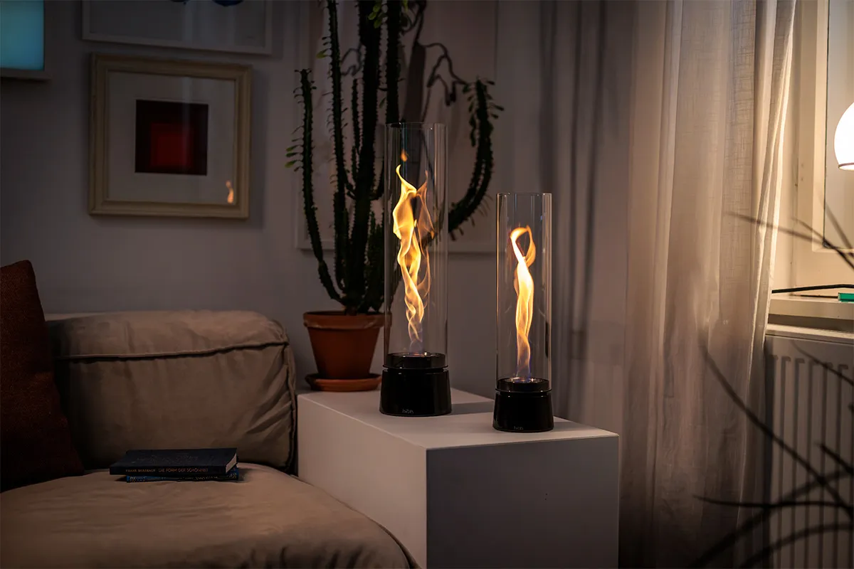SPIN air 900 Tischfeuer Emaille schwarz