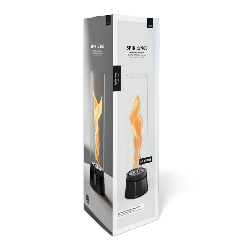 SPIN air 900 Tischfeuer Emaille schwarz