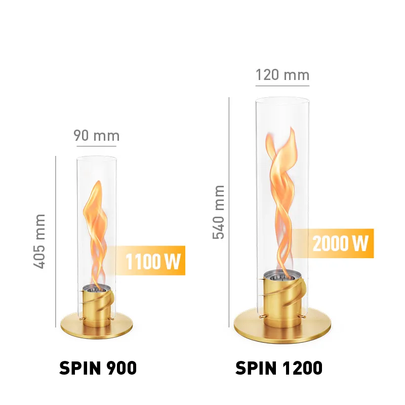 SPIN classic 1200 Tischfeuer gold