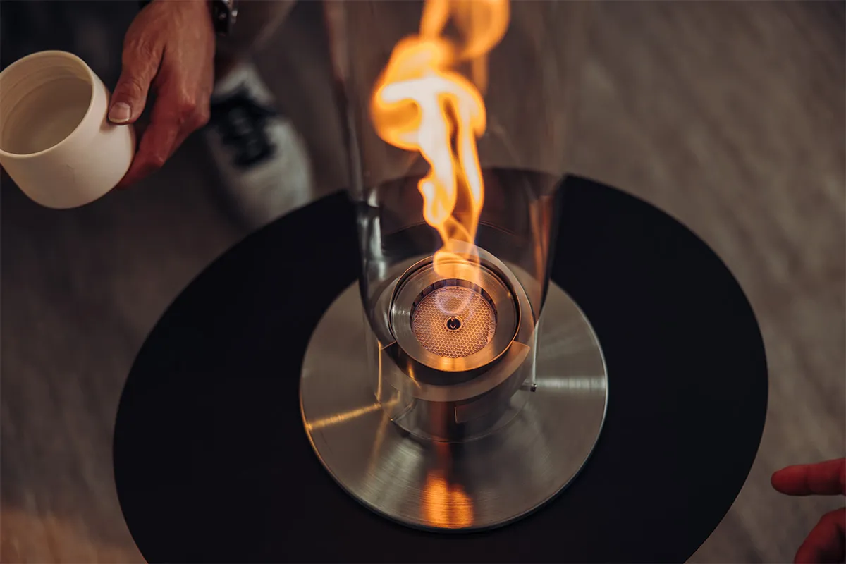 SPIN classic 1200 Tischfeuer silber