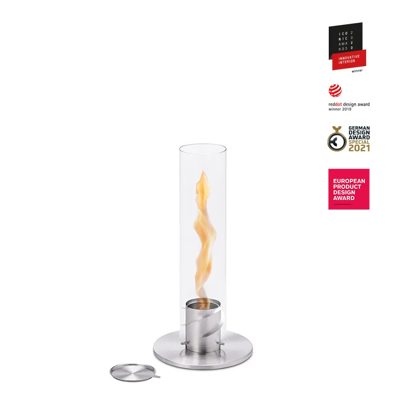 SPIN classic 90 Tischfeuer silber