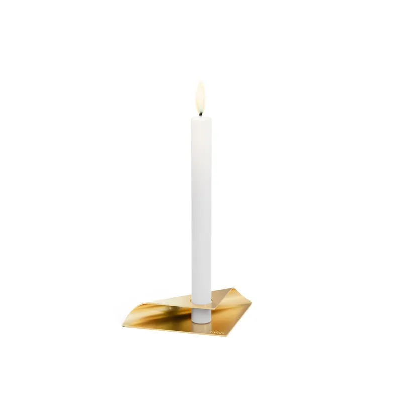 SQUARE CANDLE Kerzenhalter gold