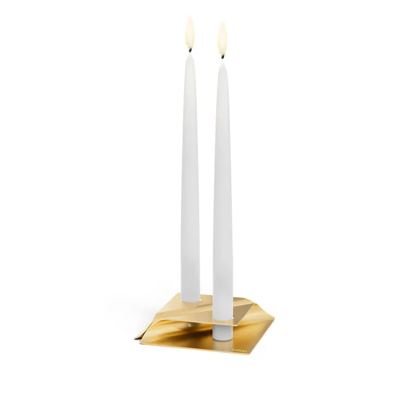 SQUARE CANDLE Kerzenhalter gold