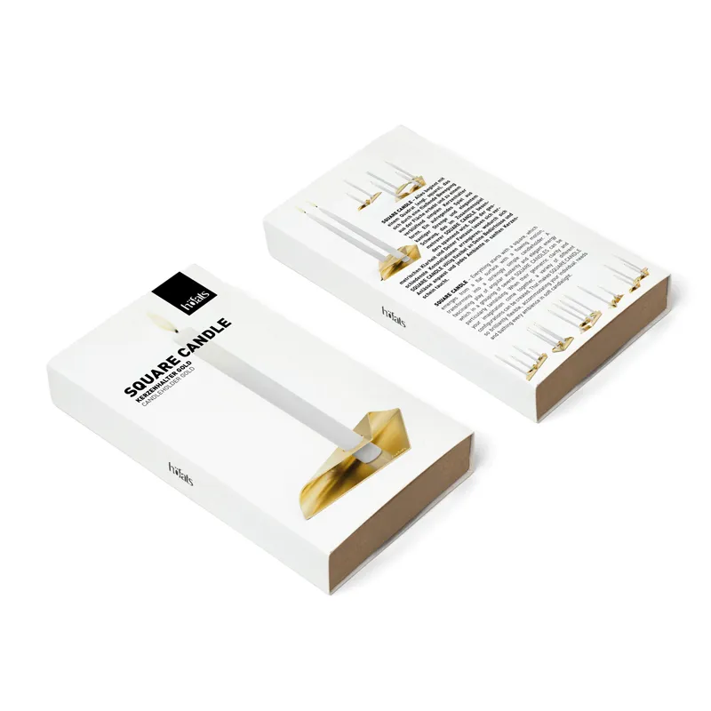 SQUARE CANDLE Kerzenhalter-Set gold