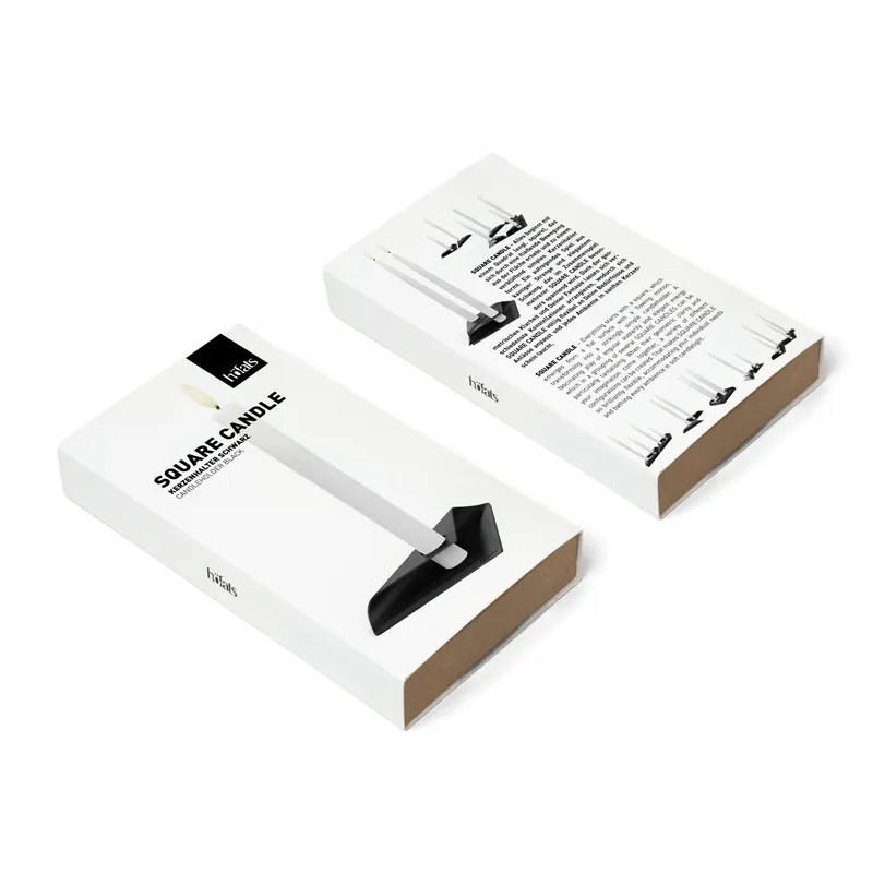 SQUARE CANDLE Kerzenhalter-Set schwarz