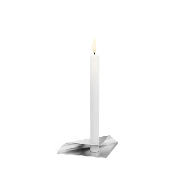 SQUARE CANDLE Kerzenhalter silber