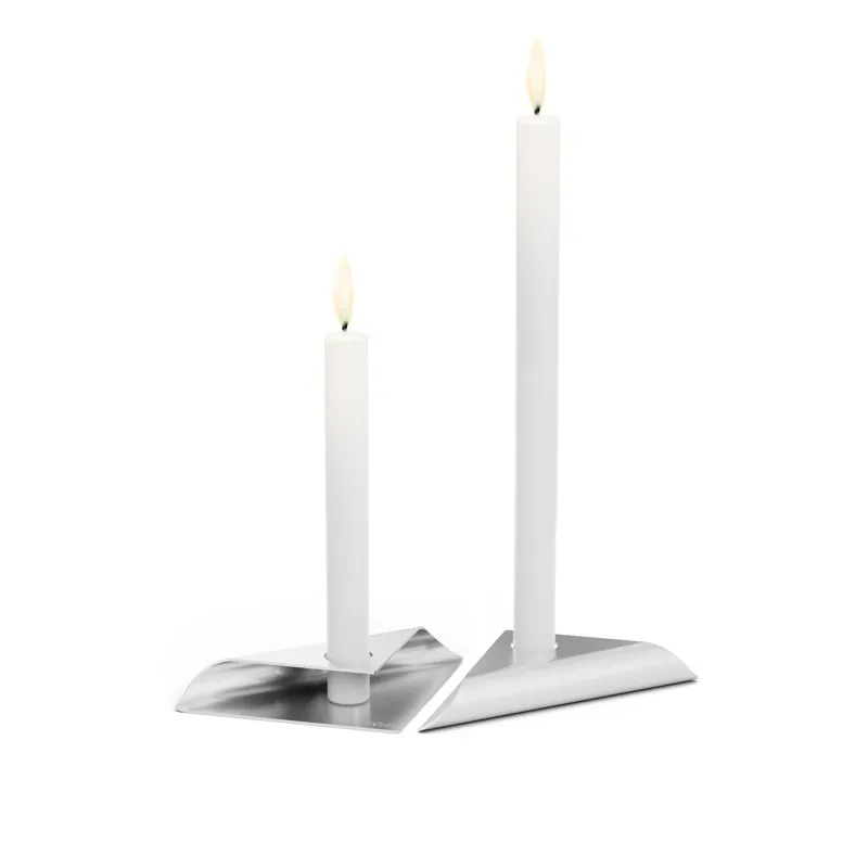 SQUARE CANDLE Kerzenhalter silber