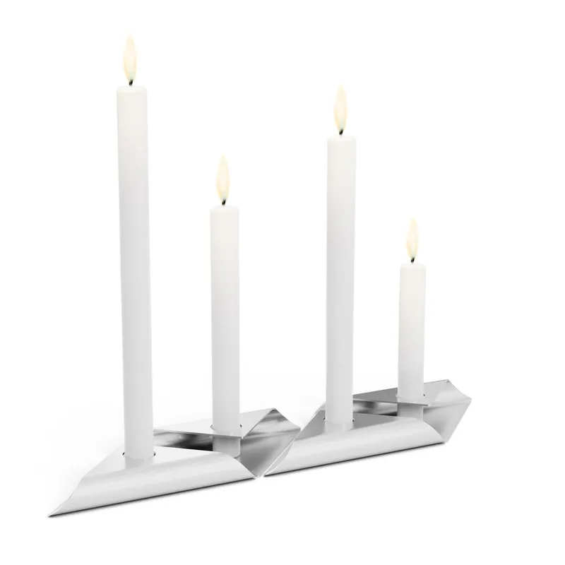 SQUARE CANDLE Kerzenhalter silber